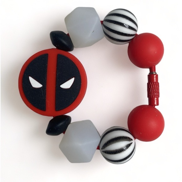 Tumbler Handle Cup Charm “Deadpool” Glow in The Dark - Picture 1 of 8